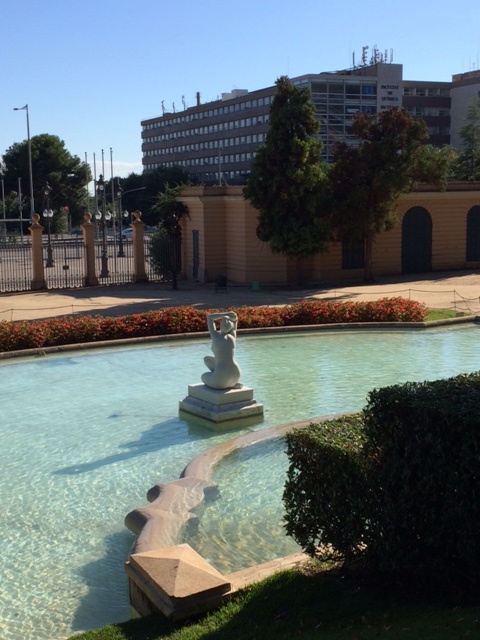 Park fountain in Barcelona.