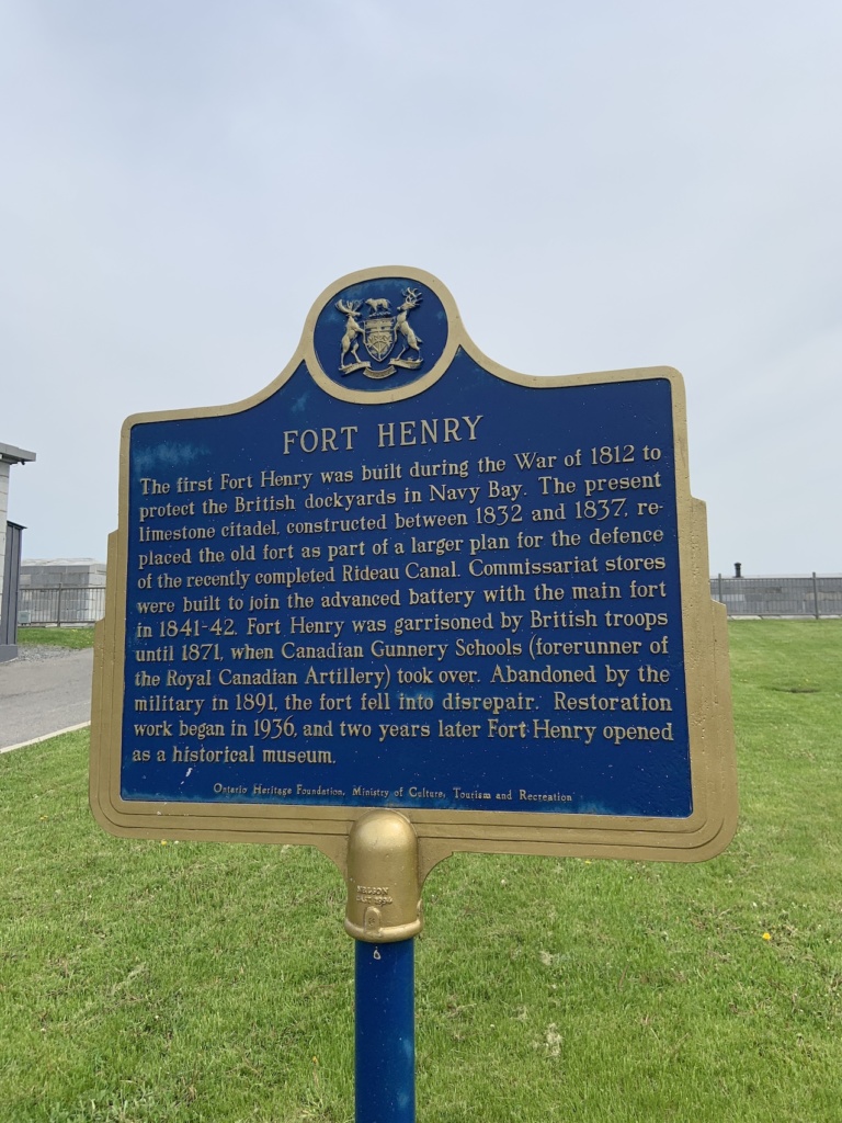 Historical sign describing Fort Henry and its purpose.