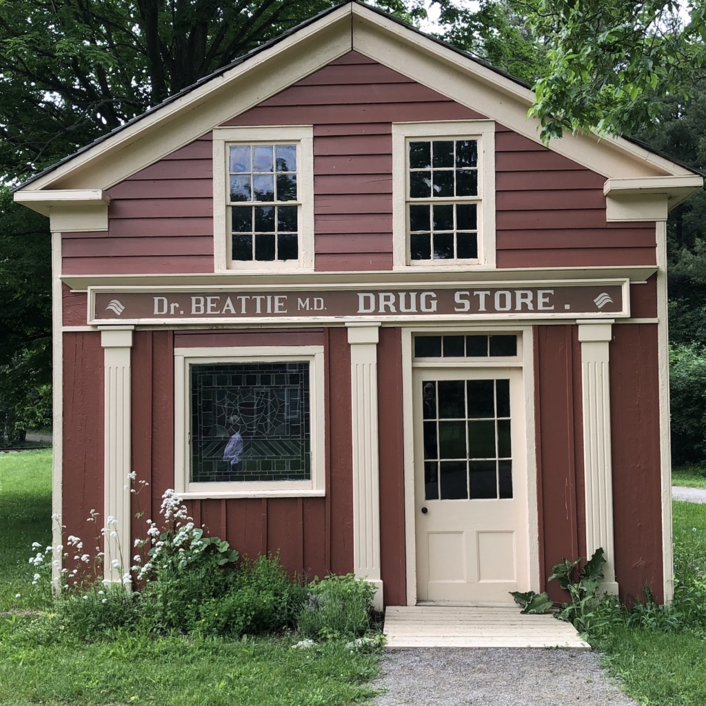 Doctor's drug store in historical times