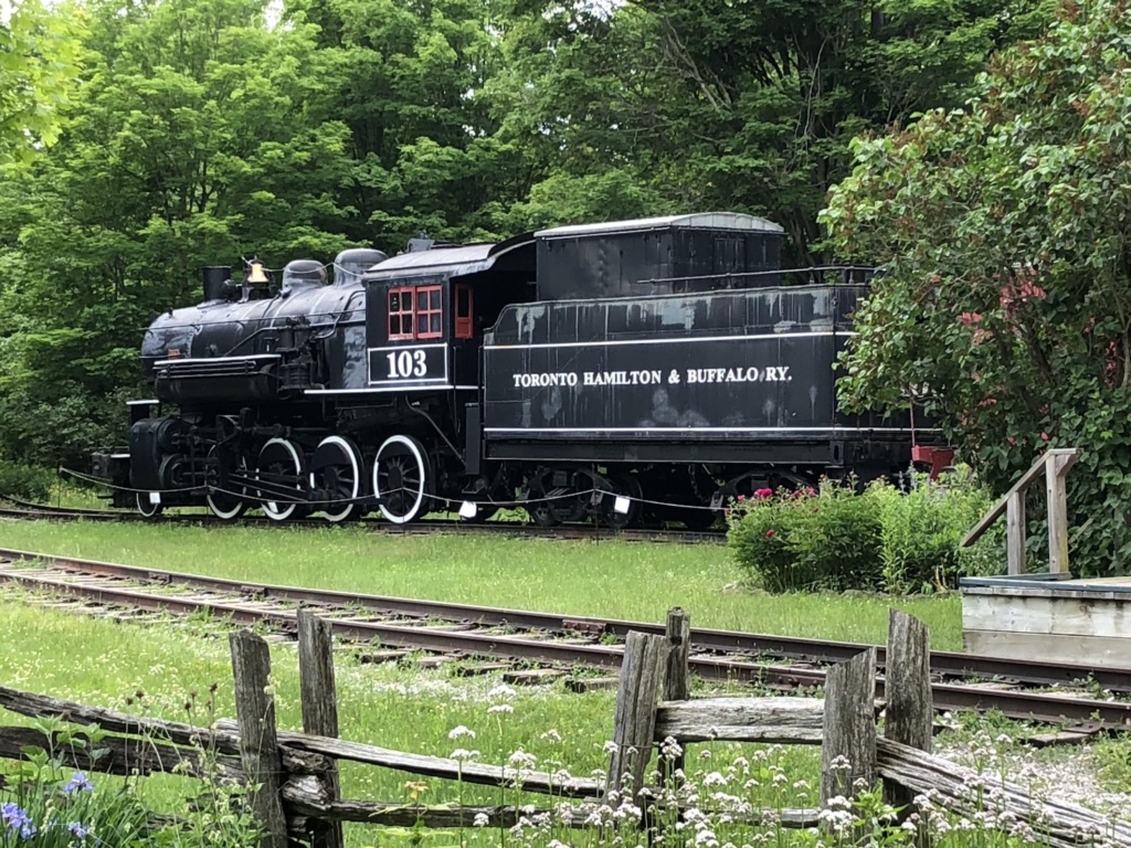 steam engine and coal car