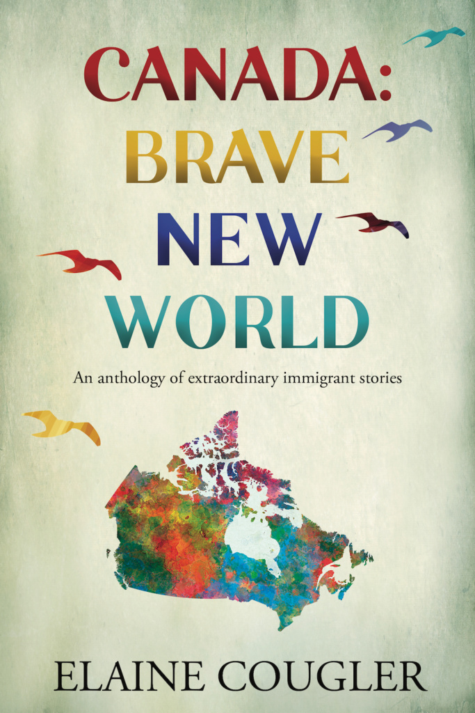 book cover with stylized image of Canada